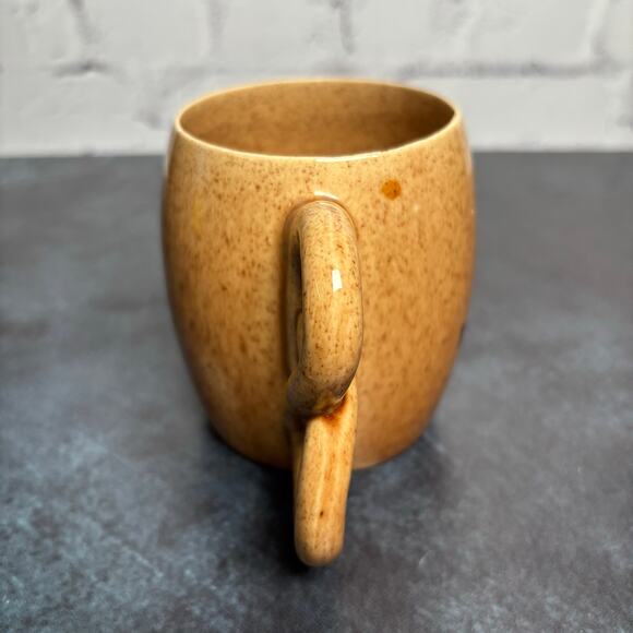 I love Pennsylvania Dutch Amish Coffee Mug Handmade Pretzel Handle - Picture 3 of 6